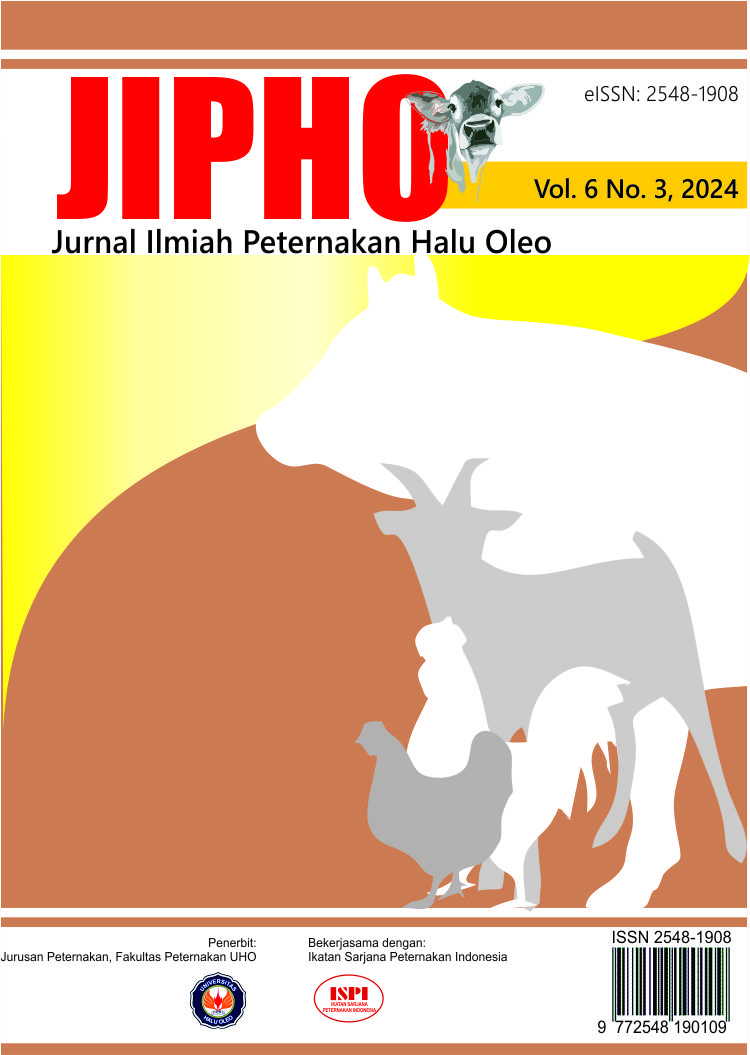 					View Vol. 6 No. 3 (2024): JIPHO (Jurnal Ilmiah Peternakan Halu Oleo)
				